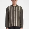 Polo da uomo a maniche lunghe con righe sfumate Polo da uomo a maniche lunghe con righe sfumate