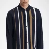 Polo da uomo a maniche lunghe con righe sfumate Polo da uomo a maniche lunghe con righe sfumate