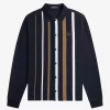Polo da uomo a maniche lunghe con righe sfumate Polo da uomo a maniche lunghe con righe sfumate