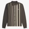 Polo da uomo a maniche lunghe con righe sfumate Polo da uomo a maniche lunghe con righe sfumate