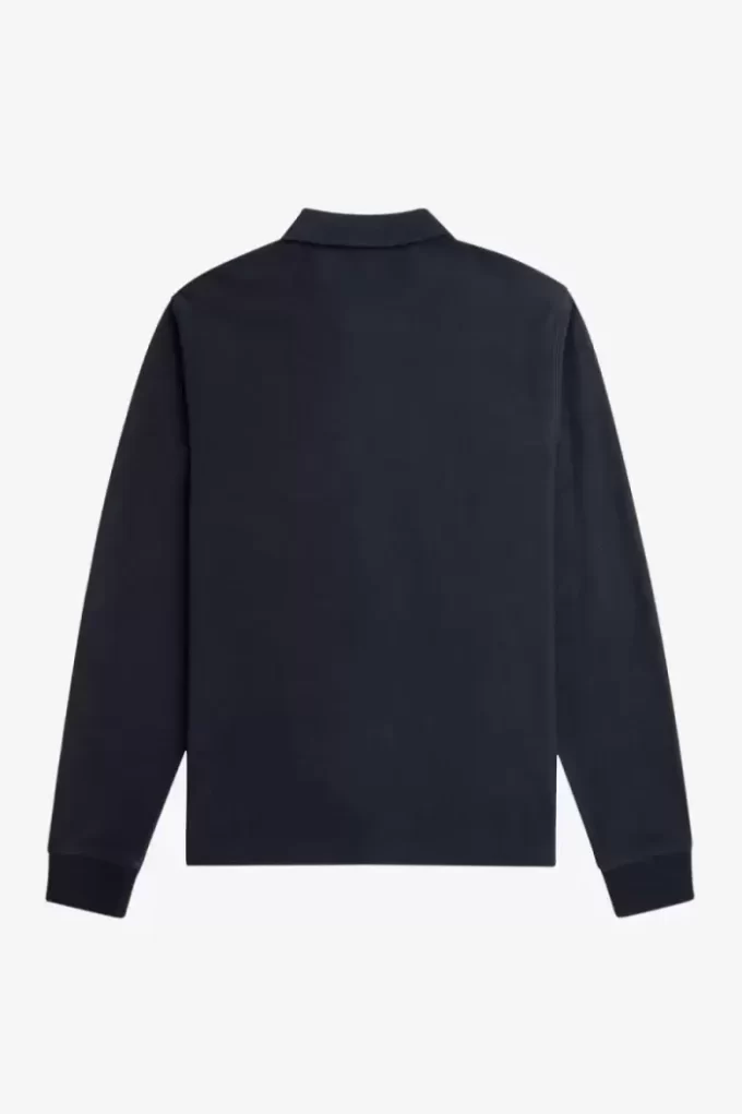 Polo da uomo a maniche lunghe con righe sfumate Polo da uomo a maniche lunghe con righe sfumate
