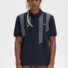 Polo da uomo a righe Glitch Polo da uomo a righe Glitch