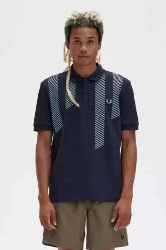 Polo da uomo a righe Glitch Polo da uomo a righe Glitch