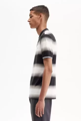 Polo da uomo a righe sfumate Polo da uomo a righe sfumate