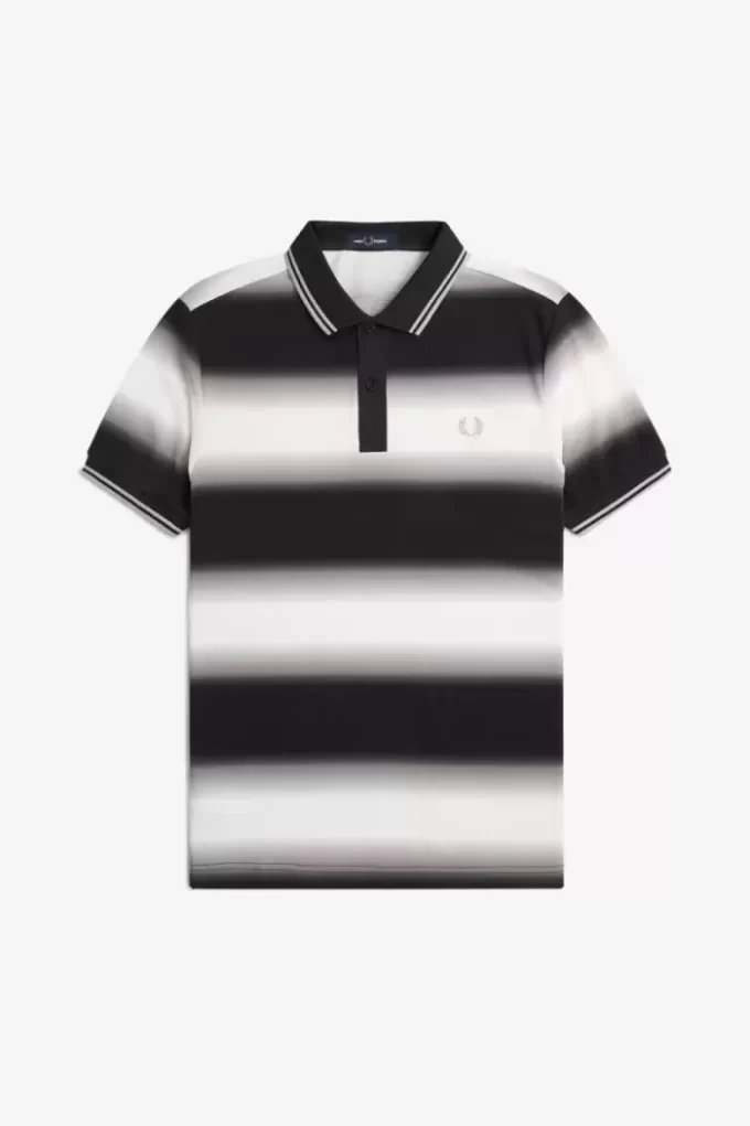 Polo da uomo a righe sfumate Polo da uomo a righe sfumate