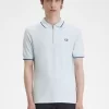 Polo da uomo con cerniera e scollo in crepe piqué Polo da uomo con cerniera e scollo in crepe piqué
