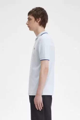Polo da uomo con cerniera e scollo in crepe piqué Polo da uomo con cerniera e scollo in crepe piqué