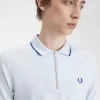 Polo da uomo con cerniera e scollo in crepe piqué Polo da uomo con cerniera e scollo in crepe piqué