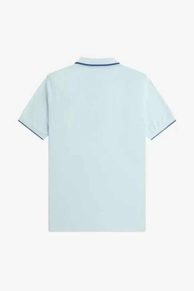 Polo da uomo con cerniera e scollo in crepe piqué Polo da uomo con cerniera e scollo in crepe piqué
