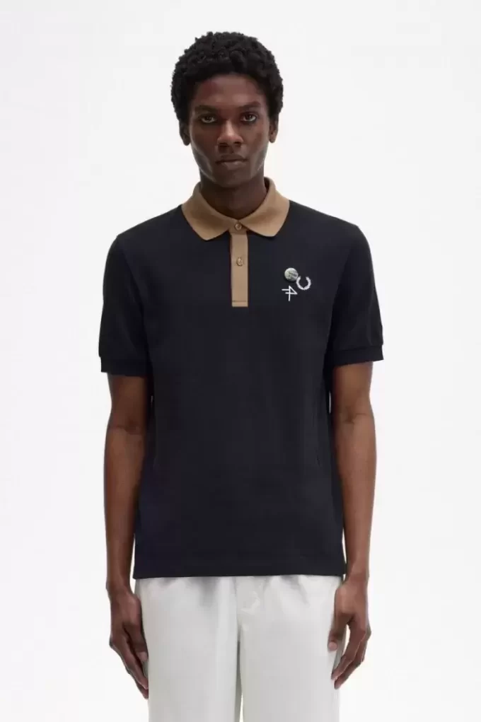 Polo da uomo con colletto a contrasto Polo da uomo con colletto a contrasto