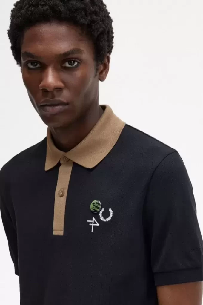 Polo da uomo con colletto a contrasto Polo da uomo con colletto a contrasto