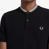 Polo da uomo con colletto bomber Polo da uomo con colletto bomber