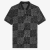 Polo da uomo con grafica a blocchi Polo da uomo con grafica a blocchi