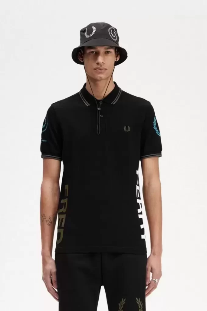Polo da uomo con marchio grafico Polo da uomo con marchio grafico