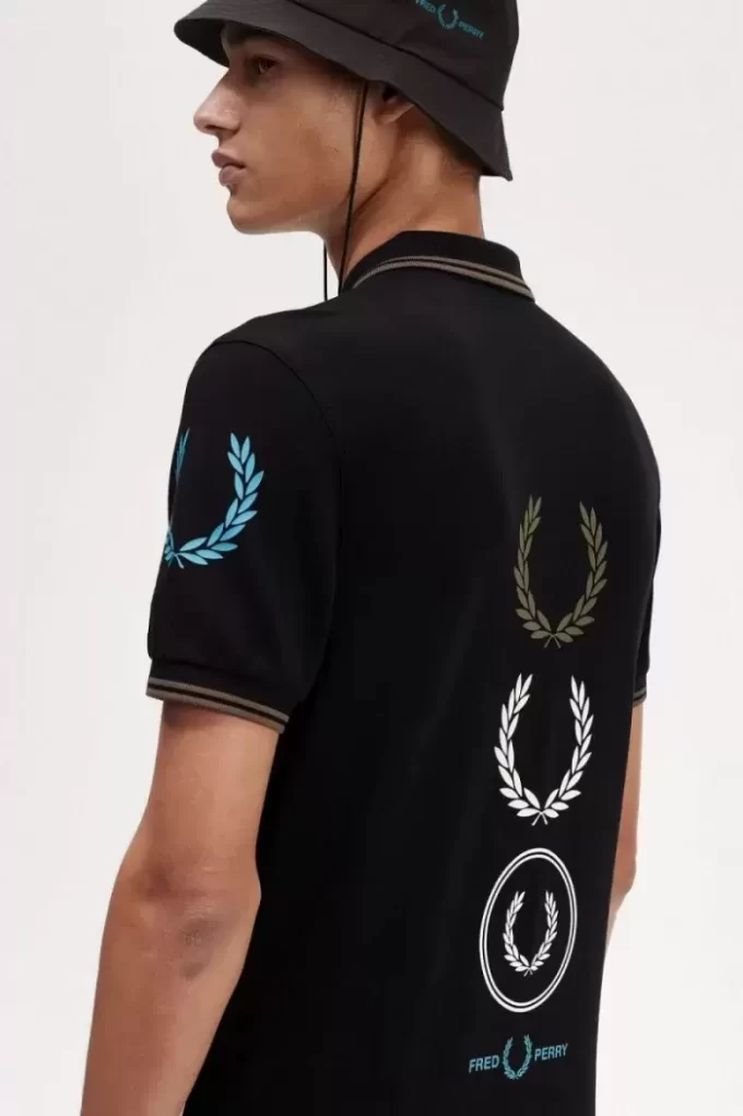 Polo da uomo con marchio grafico Polo da uomo con marchio grafico