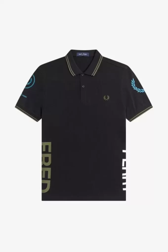 Polo da uomo con marchio grafico Polo da uomo con marchio grafico