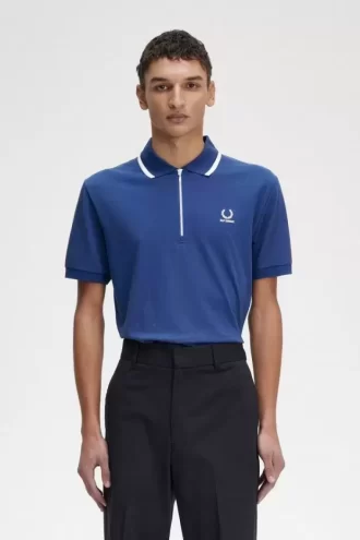 Polo da uomo con mezza zip Polo da uomo con mezza zip
