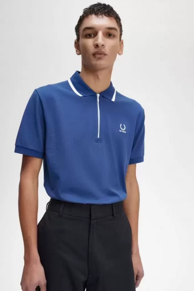 Polo da uomo con mezza zip Polo da uomo con mezza zip
