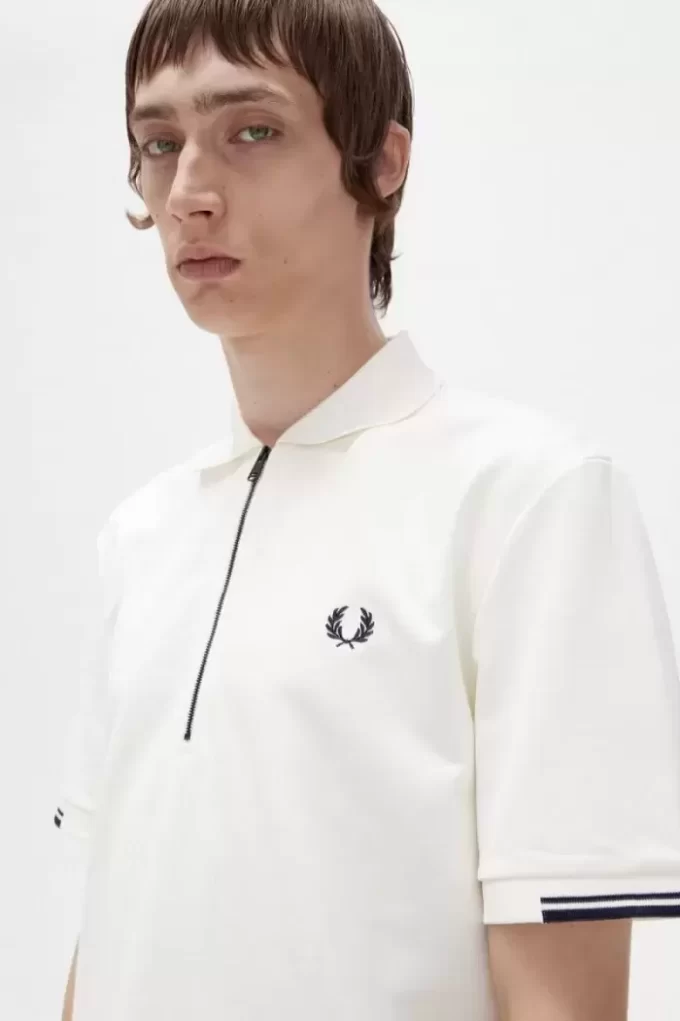 Polo da uomo con mezza zip Polo da uomo con mezza zip