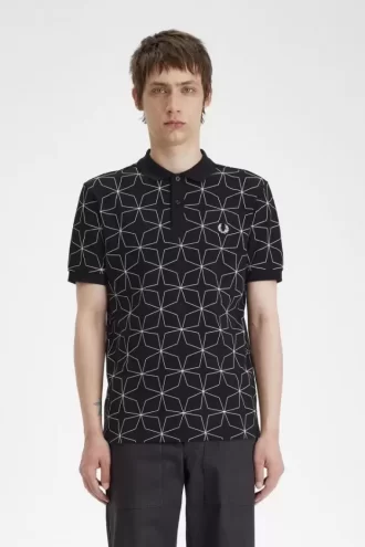 Polo da uomo geometrica Polo da uomo geometrica