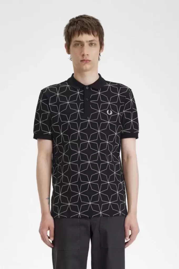 Polo da uomo geometrica Polo da uomo geometrica