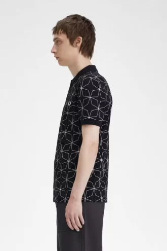 Polo da uomo geometrica Polo da uomo geometrica