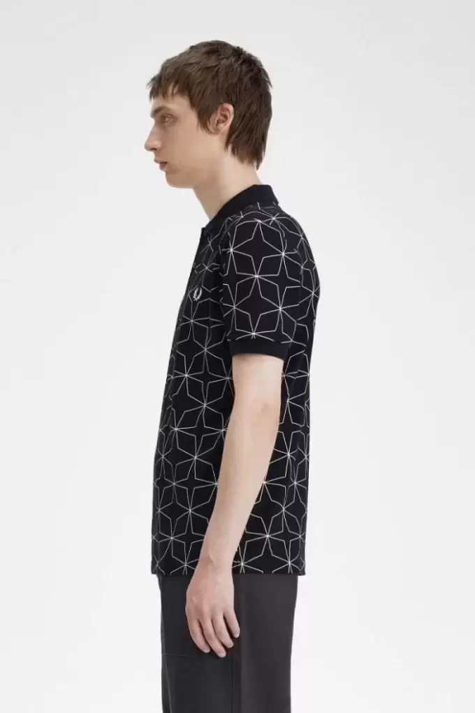 Polo da uomo geometrica Polo da uomo geometrica