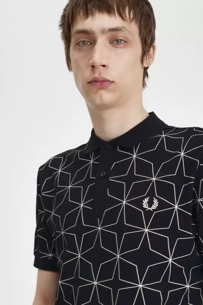 Polo da uomo geometrica Polo da uomo geometrica