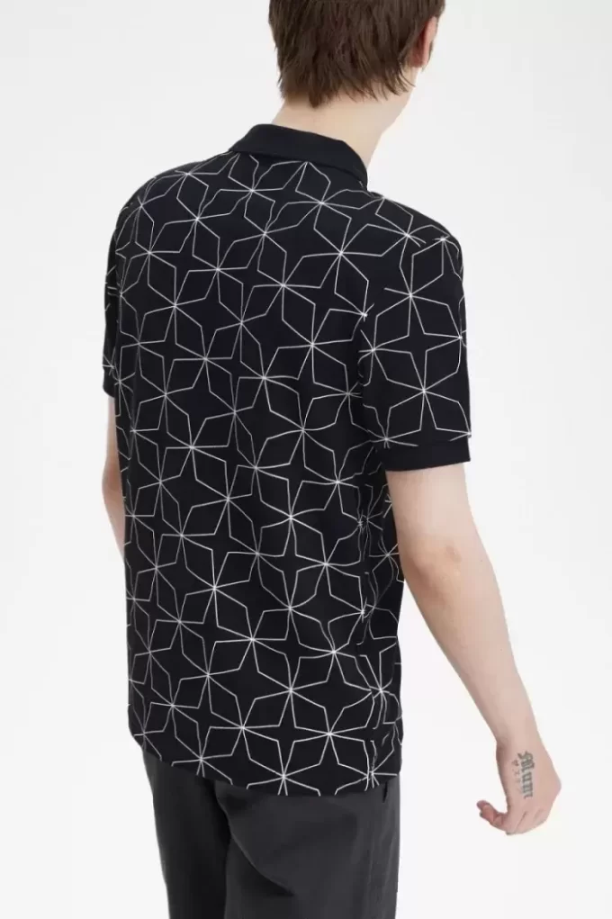 Polo da uomo geometrica Polo da uomo geometrica