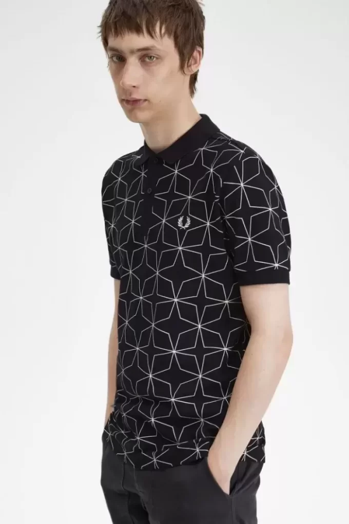 Polo da uomo geometrica Polo da uomo geometrica