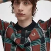 Polo da uomo in tartan con motivo glitch Polo da uomo in tartan con motivo glitch