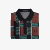 Polo da uomo in tartan con motivo glitch Polo da uomo in tartan con motivo glitch