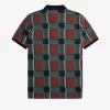 Polo da uomo in tartan con motivo glitch Polo da uomo in tartan con motivo glitch